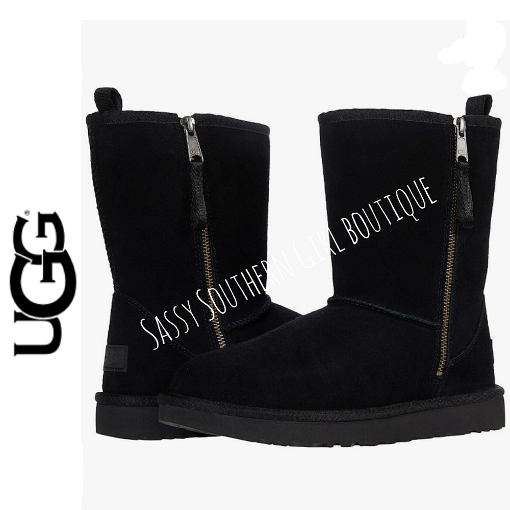 ⭐🆕 UGG black Short Dual Zip II boots